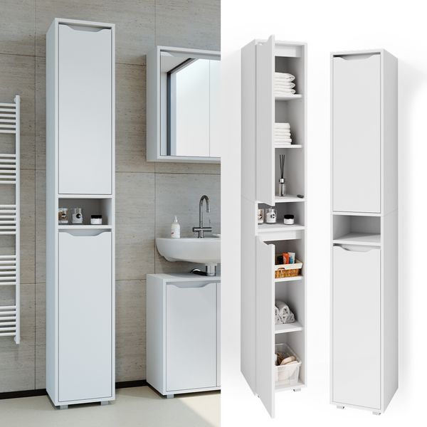 Badschrank Ruben Weiß 30 x 192.5 cm Vicco Bild 2