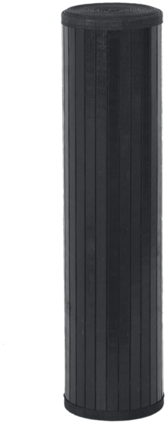 vidaXL Teppich Rechteckig Schwarz 60x500 cm Bambus 376852