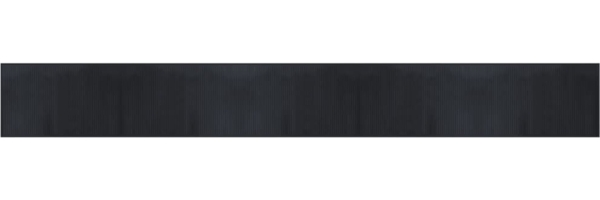 vidaXL Teppich Rechteckig Schwarz 60x500 cm Bambus 376852