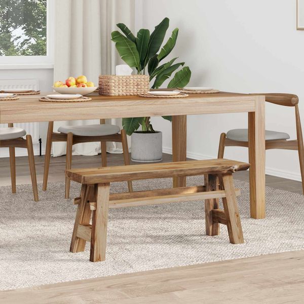 vidaXL Bank Natur 100 x 29 x 43,5 cm Massivholz Teak 42007498