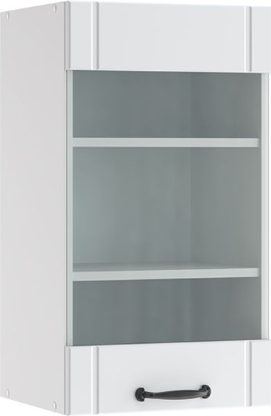 Küchenglasschrank Fame-Line Weiß Landhaus 40 cm Vicco