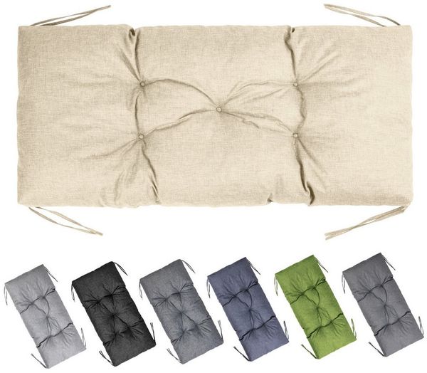 Garronda Bankauflage 100-180 cm, ca. 10 cm dick, Sitzkissen Outdoor GD-0219, (1 St), Hypoallergen, UV-beständig, Wasserbeständig
