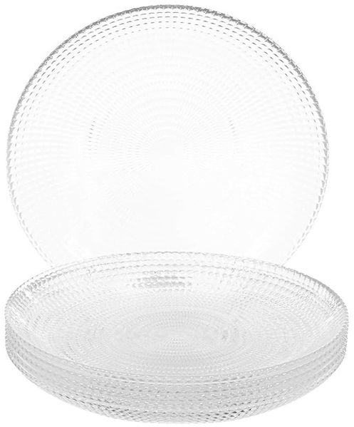 Pasabahce Generation flache Platten, 6er Set aus hochwertigem Glas - ø19 x 2 cm