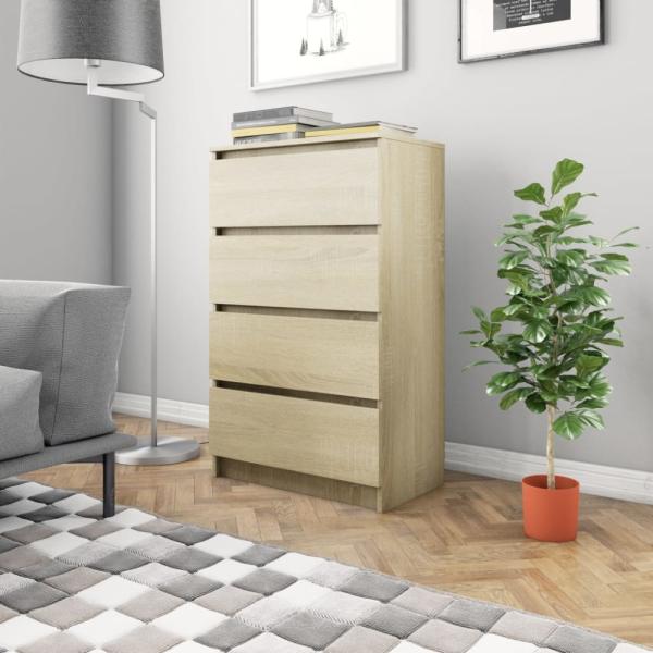 vidaXL Sideboard Sonoma-Eiche 60x35x98,5 cm Holzwerkstoff 800534