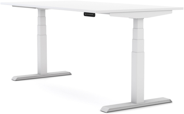 ASSMANN Elektrisch höhenverstellbarer Kinderschreibtisch JUNIOR 120x80cm Signalweiß Signalweiß Metall Holz Bild 10