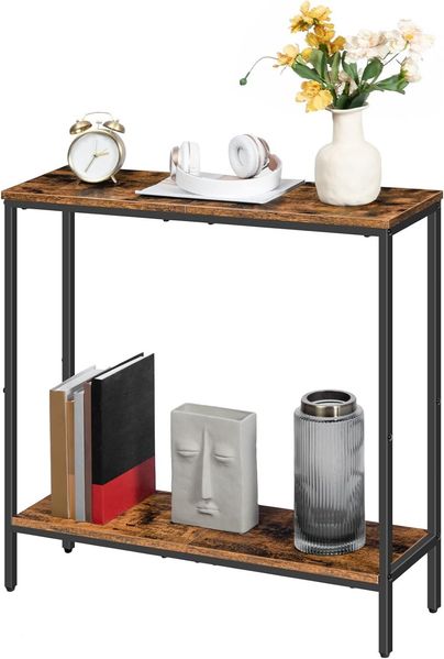 Hoobro KONSELENTISCH BRAUN Beistelltisch Ablage (H 75 x T 75 x B 22 cm) Bild 7