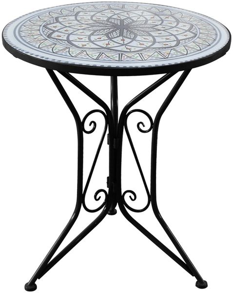 HTI-Living Gartentisch Gartentisch Metall Schwarz Byzanz (Stück, 1-St, 1 Gartentisch)