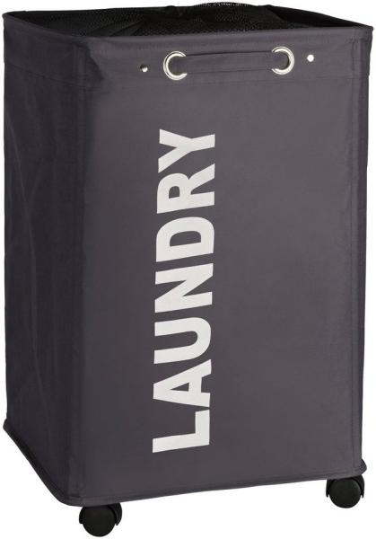 Wenko Wäschesammler Quadro 79 l, grau