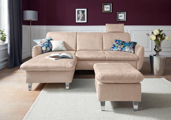 sit&more Ecksofa Daytona L-Form, mit Federkern, einer Kopfstütze und wahlweise mit Bettfunktion