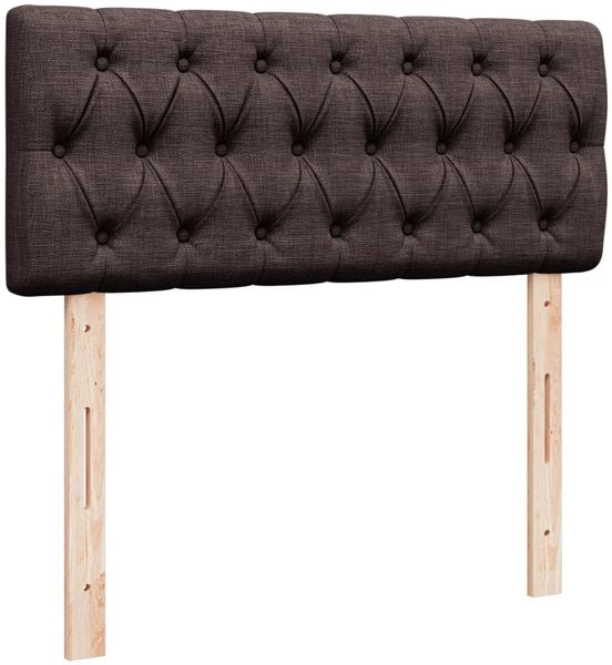 vidaXL Boxspringbett mit Matratze Dunkelbraun 120x200 cm Stoff 3287433 Bild 7