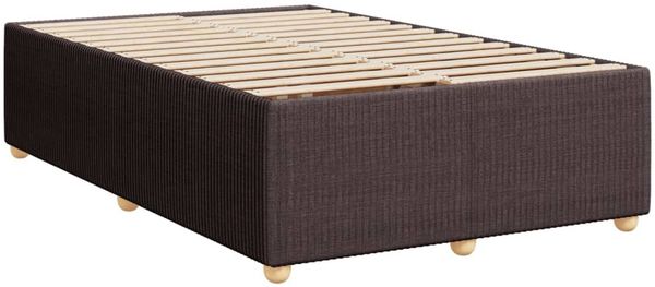 vidaXL Boxspringbett mit Matratze Dunkelbraun 120x200 cm Stoff 3287433 Bild 10