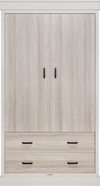 Kidsmill Newport Kleiderschrank 2-Türen - Oatmeal, 110 - 112 x 57 x 211 cm (B x T x H)