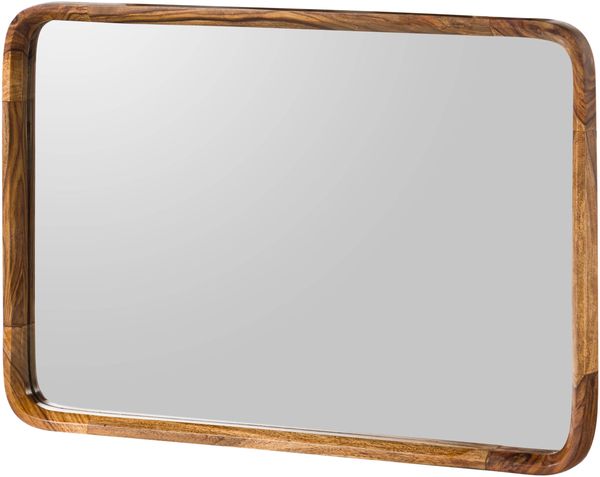 Wandspiegel Sheesham 60x5x90 hellbraun lackiert MAILAND #140
