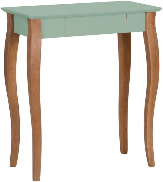 Ragaba Schreibtisch mit Schublade, MDF & Massives Buchenholz, 65x40 cm, Salbei Grün