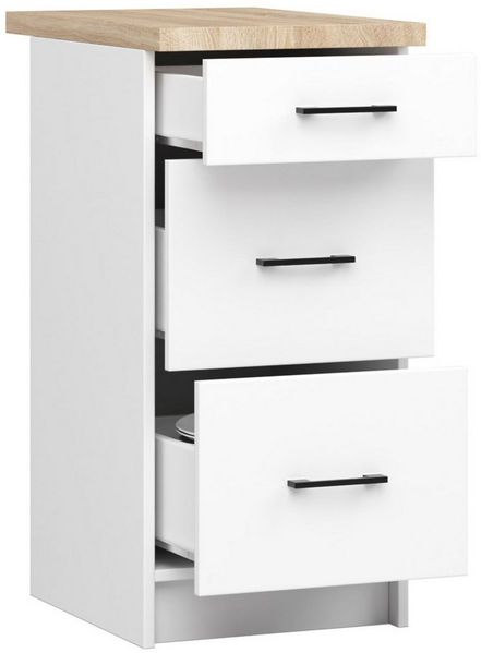 Raumhirsch Furniture Unterschrank Moderner Küchenunterschrank - Praktische Schubladen - Küchenmodul (zwei Farbvarianten - Maße: 40 x 85 x 46 cm) - Hochwertig & stabil
