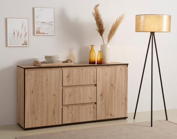 Sideboard Ariana - Artisan Eiche / Schwarz