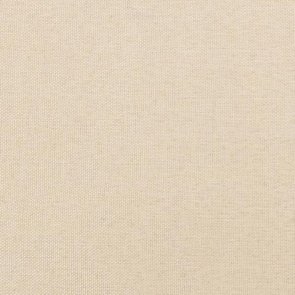 vidaXL Polsterbett mit Kopfteil Stoff Creme 120x200 cm Bild 12