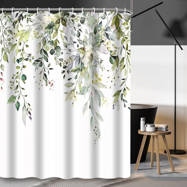 Duschvorhang 200x240cm Textil Anti-schimmel Wasserdicht Waschbar PHANPINT