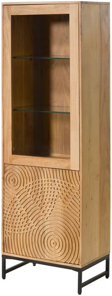 Vitrine Akazie 60x40x180 natur lackiert MARRAKESCH #110