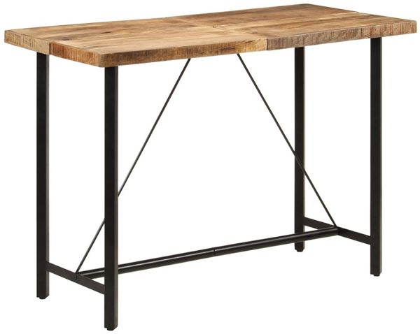 vidaXL Bartisch 150x70x107 cm Massivholz Mango und Eisen 356382