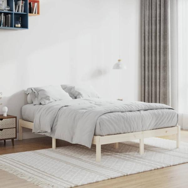 vidaXL Massivholzbett ohne Matratze 137x190 cm Kiefer 822458
