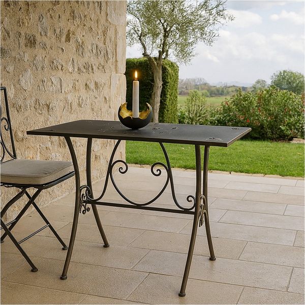 HTI-Living Gartentisch Gartentisch 120 Lily (Stück, 1-St, 1 Gartentisch), Metalltisch Terrassentisch