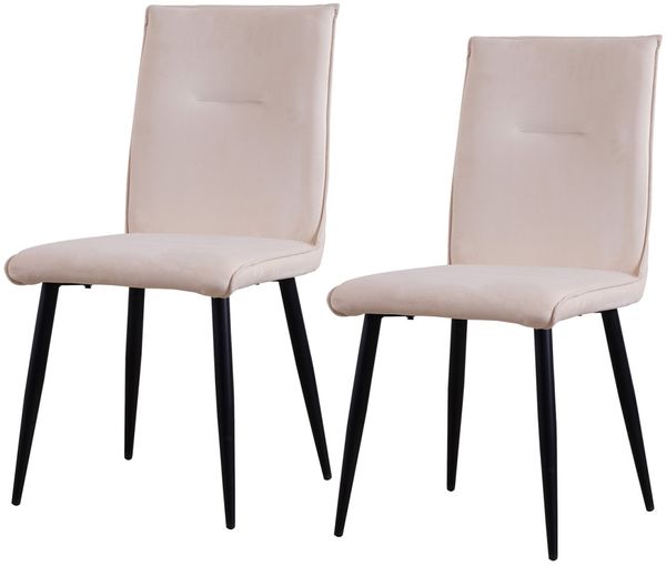 HTI-Living Salinas Esszimmerstuhl 2er Set Creme