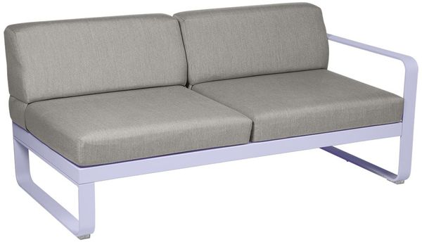 Bellevie Lounge 2-Sitzer Modul D1 Marshmallow B8 Taupegrau Rechts