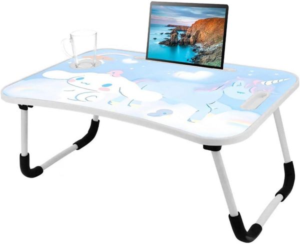 Laptop-Tisch Cartoon Bilder Laptop Betttablett Tisch Beine Getränkeschlitz
