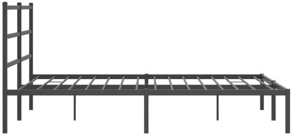 vidaXL Bettgestell mit Kopfteil Metall Schwarz 150x200 cm 355367 Bild 5