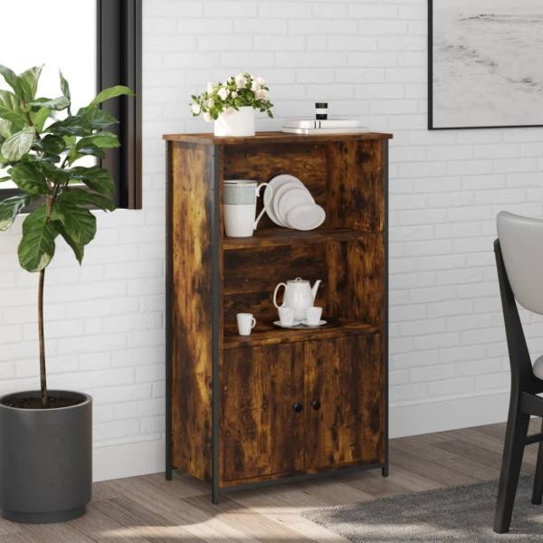 vidaXL Highboard Räuchereiche 62x32x103,5 cm Holzwerkstoff 834217