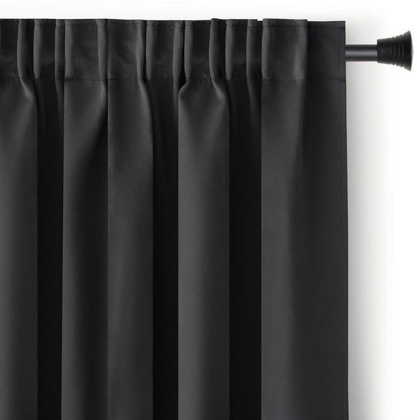 AmeliaHome Gardine Gardine Vorhang Einfarbig Verdunklungsvorhang Aufhängung Pleat (1 St), Kräuselband, verdunkelnd