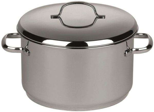Kelomat Fleischtopf Cristall mit Deckel Ø14 cm 1,4 Liter Edelstahl