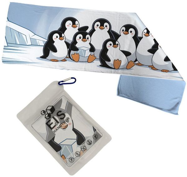 speecheese Sporthandtuch Pinguin Freunde Eishandtuch