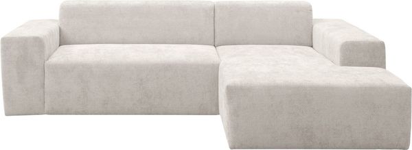 WERK2 Ecksofa Zeus-L modern & zeitlos, Breite 253 cm, bequemes Sofa, Curvy Trend Ecksofa mit urbaner Optik