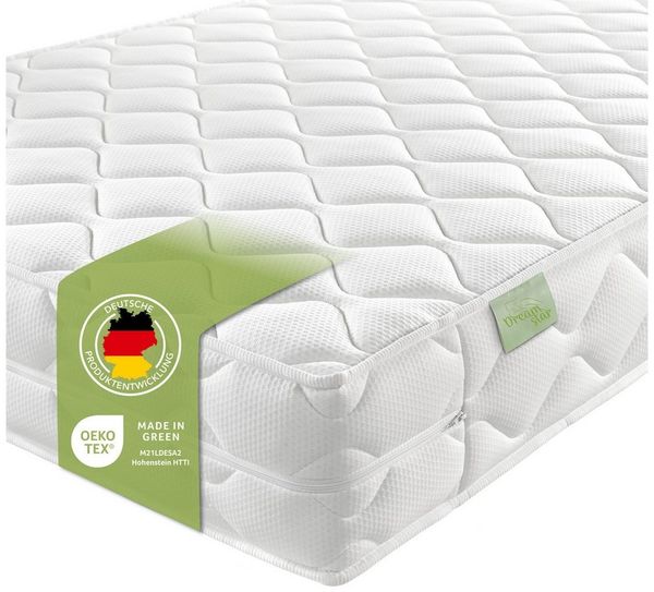 DREAMSTAR Ergo Flex Duo I orthopädische7-Zonen Kaltschaummatratze I 16 cm hoch I Öko-Tex Zertifiziert I Härtegrad 3 und 4 (H3 & H4) I Made in EU I 90x200 cm