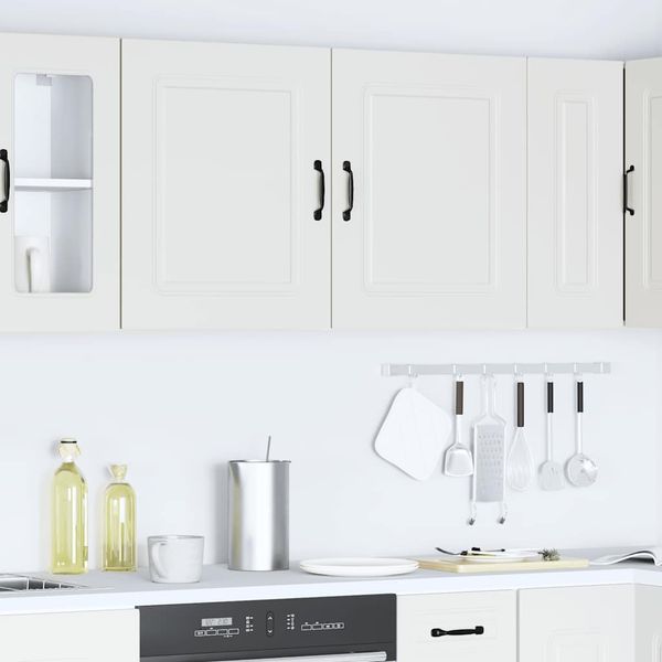 vidaXL Küchen-Hängeschränke 2 Stk. Kalmar Weiß Holzwerkstoff 853558