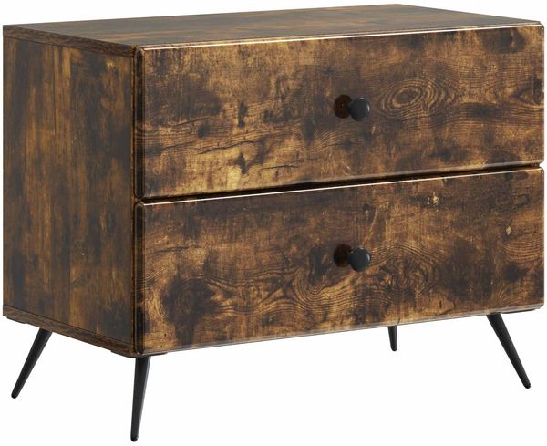 vidaXL Nachttisch Geräucherte Eiche 62 x 34,5 x 47,5 cm Holzwerkstoff 895470