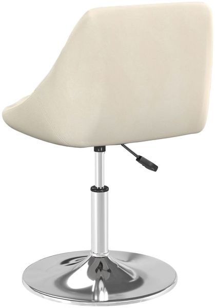 vidaXL Esszimmerstühle 4 Stk. Drehbar Creme Samt 3088757 Bild 5