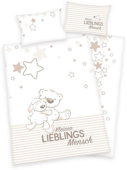 Baby Best Bettwäsche-Set Lieblingsmensch 100x135 cm 100% Baumwolle
