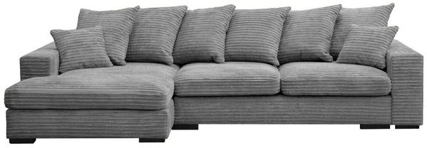 Kaiser Möbel Ecksofa Sofa L-form, Couch L-form Gabon stoff Zoom Ottomane