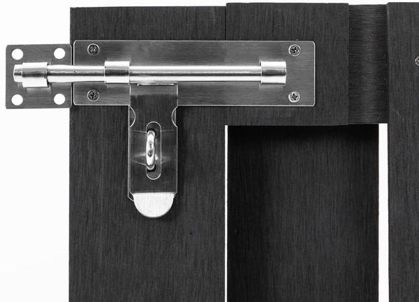 vidaXL Gartentor WPC 100 x 80 cm Grau 49082 Bild 4