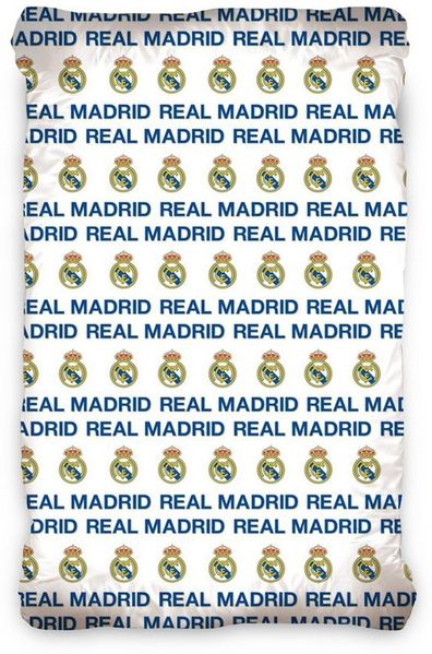 Real Madrid Spannbettlaken Real Madrid Bettlaken 90x200x25cm