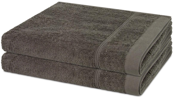 Ross Rubin 2 tlg. Frottier-Set - 2 X Duschtuch (70 X 140cm) - 480 - Mokka