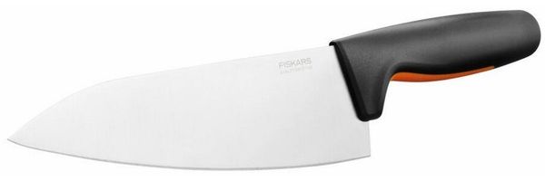 Fiskars Functional Form Kochmesser Groß, Koch Messer, Küchenmesser, Edelstahl, Klingenlänge 19. 9 cm, 1057534