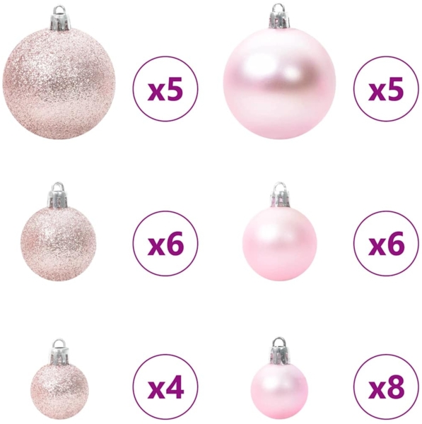 vidaXL Künstlicher Weihnachtsbaum Grün und Weiß 150 cm PVC und Metall 3395741 Bild 5