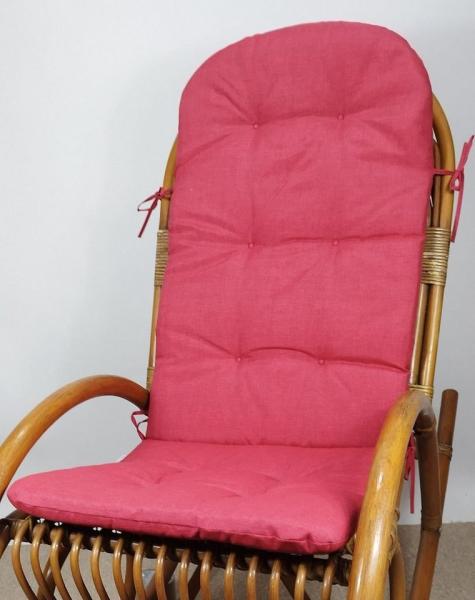 Rattani Polsterauflage Polster für Rattan Schaukelstuhl, Sesselauflage 125 x 50 x 6 cm