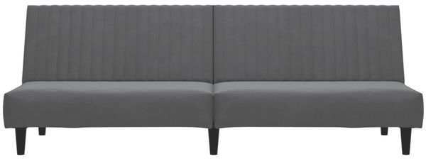 vidaXL Schlafsofa 2-Sitzer Dunkelgrau Samt 375927 Bild 5
