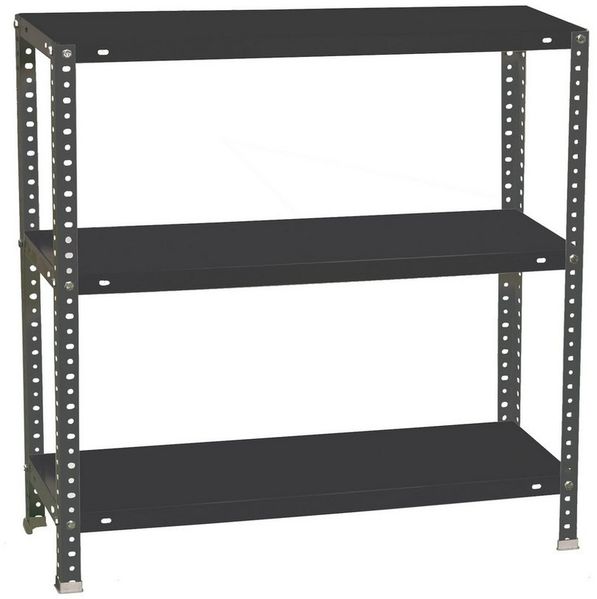 PROREGAL® Schwerlastregal Schraubregal PANDA MINI, Höhe 90cm, Fachlast 100kg, Viele Farben, Schraubregal Lagerregal Kellerregal Metallregal bis zu 600kg Fachlast