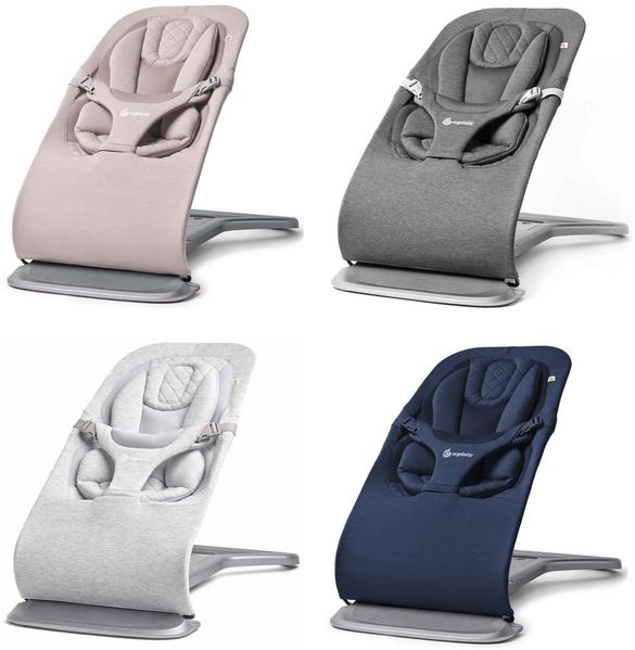 Ergobaby Evolve Bouncer Babywippe für Neugeborene Sage Green Mesh